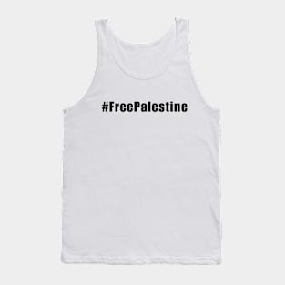 Hashtag Palestine on Dark Tank Top